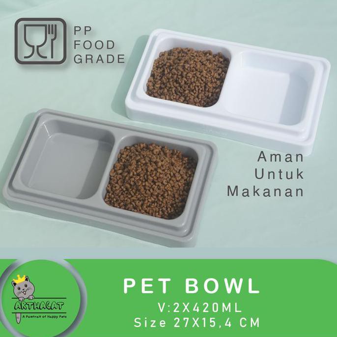 Jual Pet Bowl Tempat Makan Hewan Kucing Anjing Anti Semut Arthacat