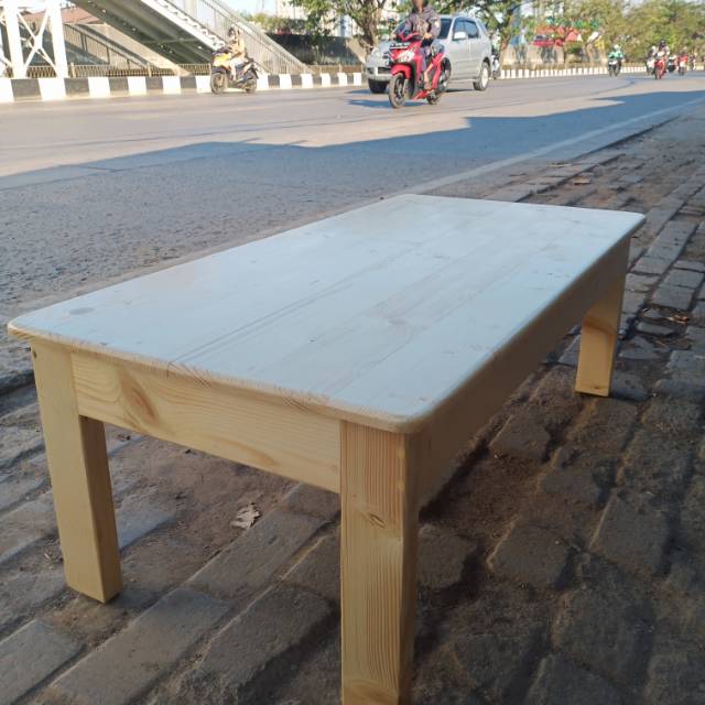 Jual Meja Lesehan Kayu Jati Belanda X X Cm Shopee Indonesia