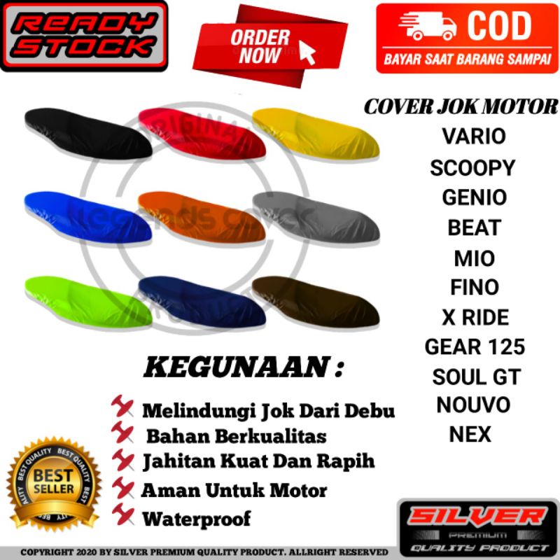 Jual Cover Jok Mantel Jok Waterproof Motor VARIO BEAT SCOOPY GENIO