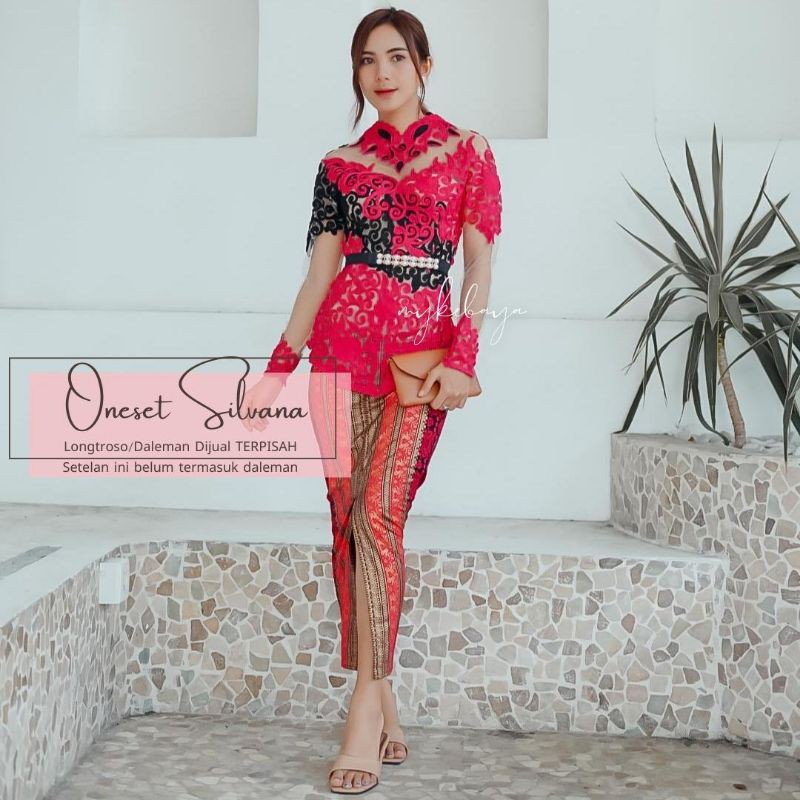 Jual Set Kebaya Couple Tunangan Wisuda Acara Adat Kondangan Kebaya