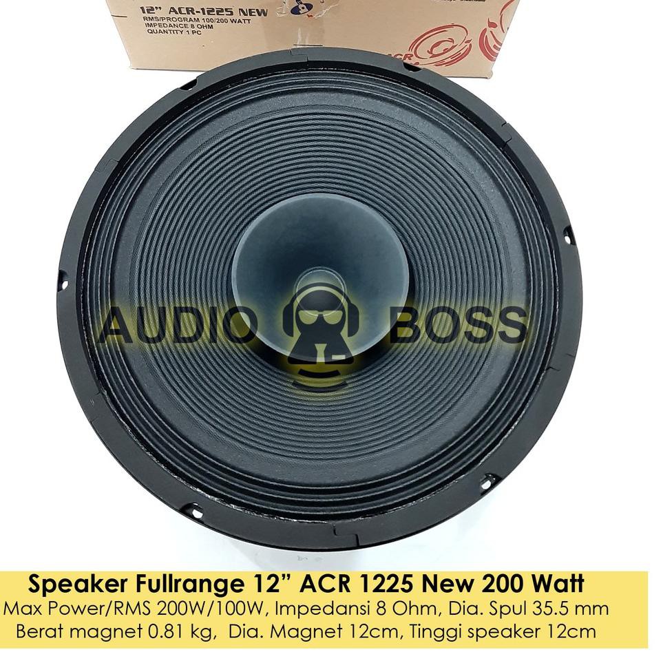 Jual Speaker ACR Full Range 12 Inch ACR 12 1225 New KODE D607