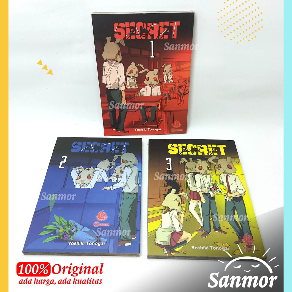 Jual Komik Manga Jepang Secret Set Vol Tamat By Yoshiki Tonogai