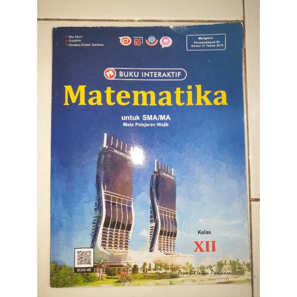 Jual Buku Matematika Pr Buku Interaktif Wajib Sma Kelas Xii Penerbit