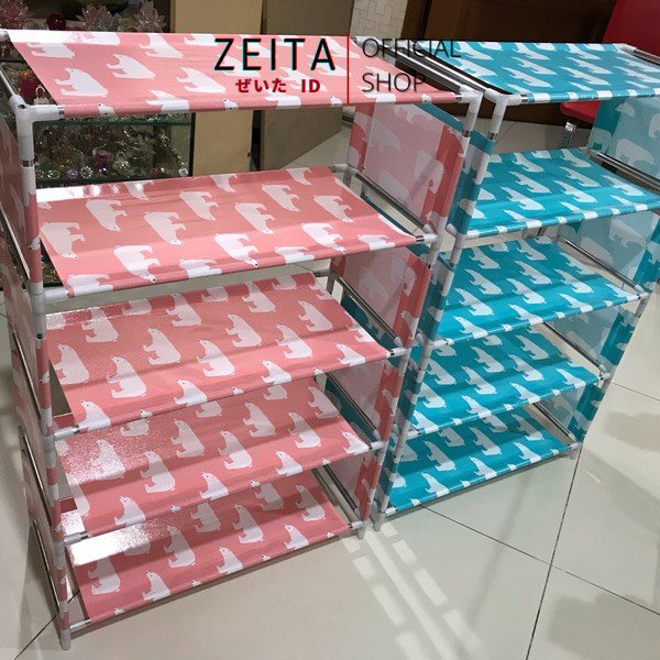 Jual Zeita RPT 9901 Rak Sepatu Portable Susun 5 Rangka Besi Murah