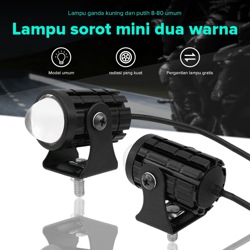 Jual COD Premium Lampu Tembak D2 Laser Led Mini 2 Warna Lampu Sorot