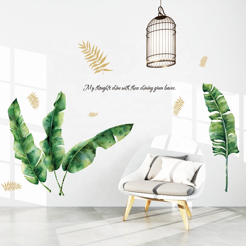 Jual WPSBGS RD025 TROPICAL BOTANICAL LIFE MONSTERA PALM WALLSTICKER