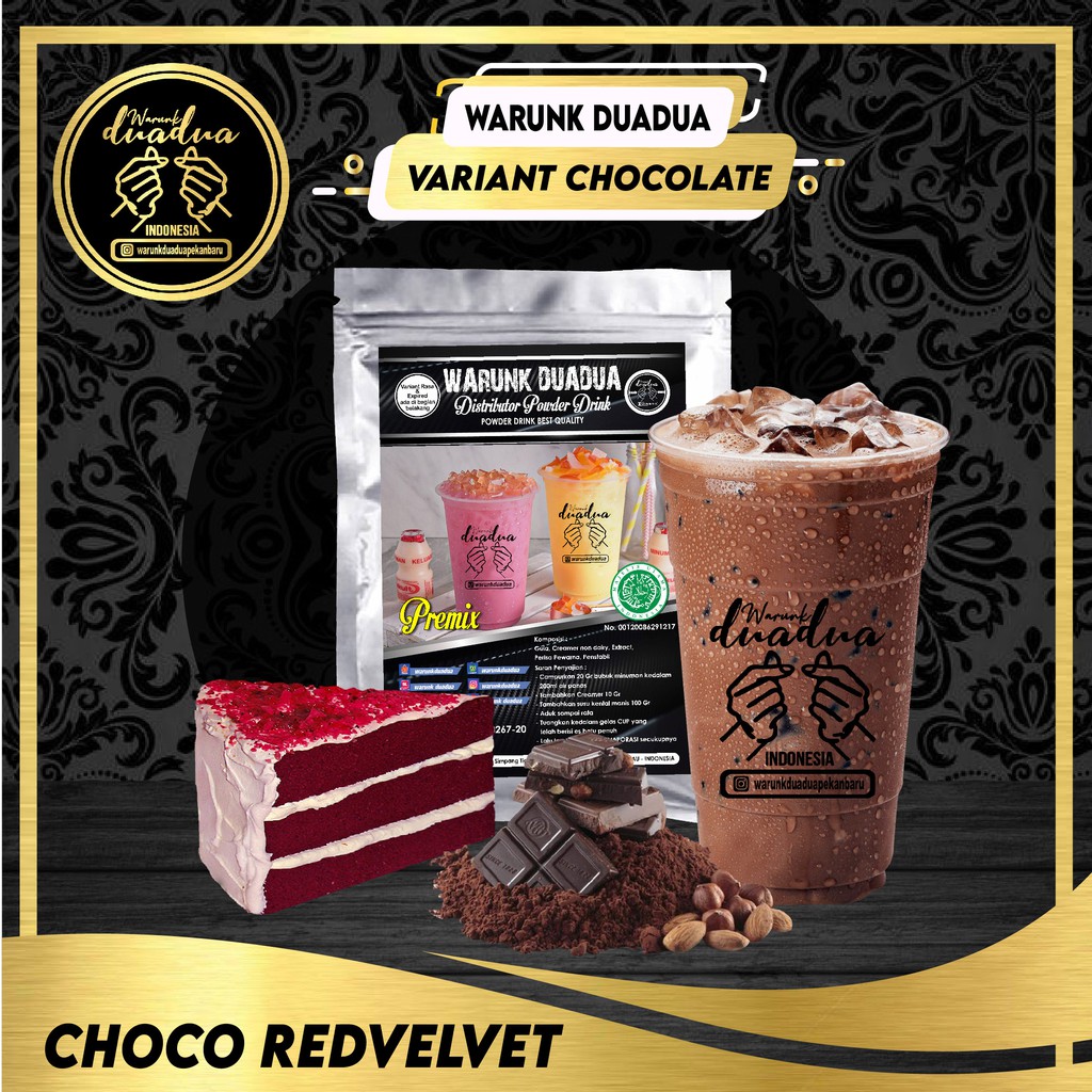 Jual CHOCO RED VELVET 1kg Bubuk Minuman Premix Rasa Choco Red Velvet