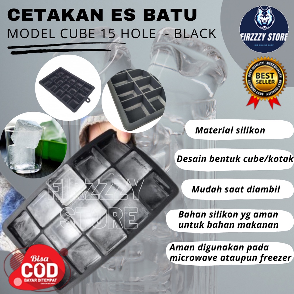 Jual Cetakan Es Batu Model Cube Hole Black Shopee Indonesia