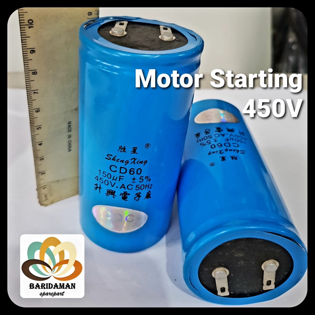 Jual Kapasitor Capacitor Motor Starting 450V 100 150 200 250 300 400