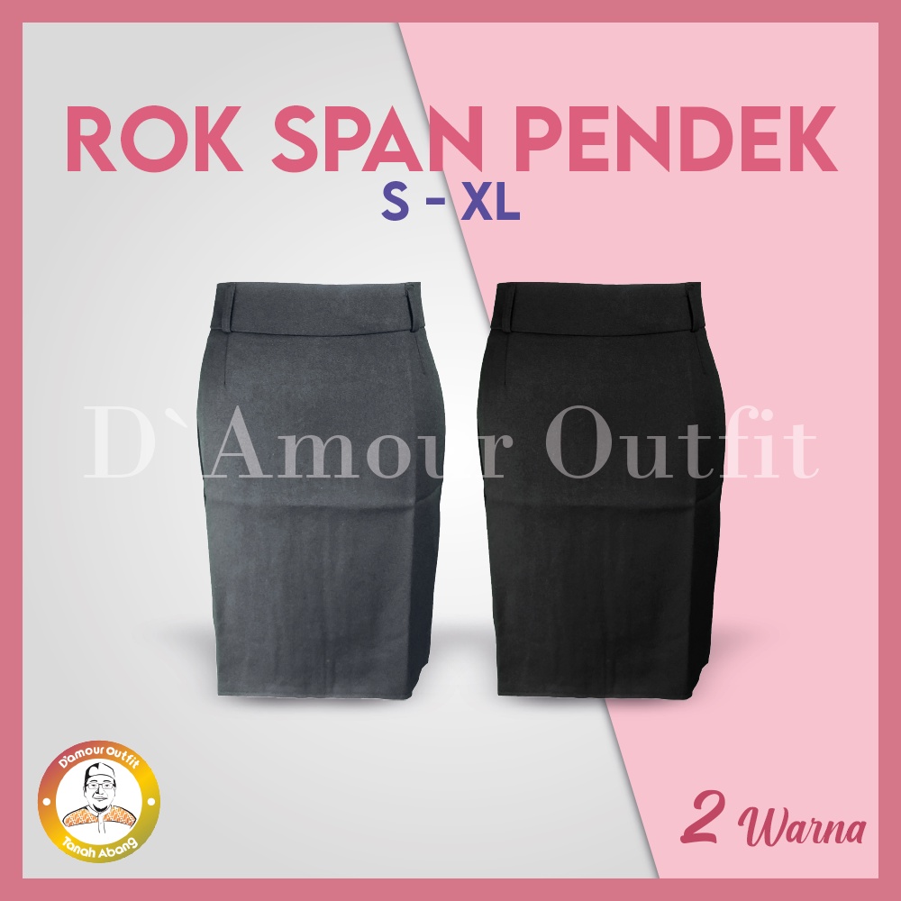 Jual Rok Span Pendek Wanita Formal Androk Pakaian Kantoran Mini Skirt