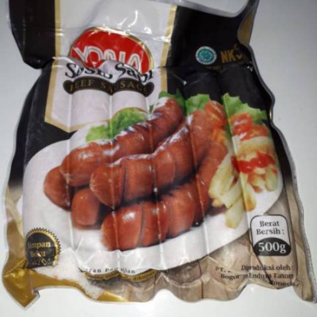 Jual Yona Sosis Sapi Bakar Jumbo 500gr Shopee Indonesia