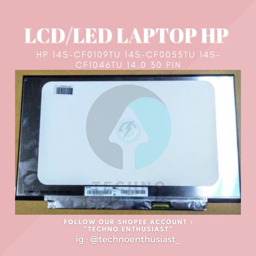 Jual LED LCD Laptop HP 14s CF0109TU 14s CF0055TU 14s CF1046tu 14 0 30