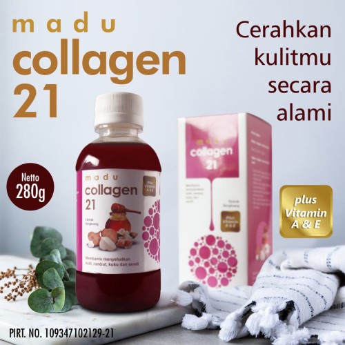 Jual MADU COLLAGEN 21 Madu Anti Aging Mengencangkan Kulit Menghaluskan