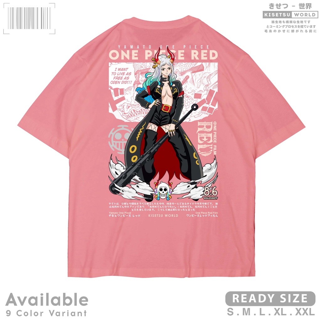 Jual Kaos Anime One Piece Red Film Yamato Baju Distro Manga Jepang X