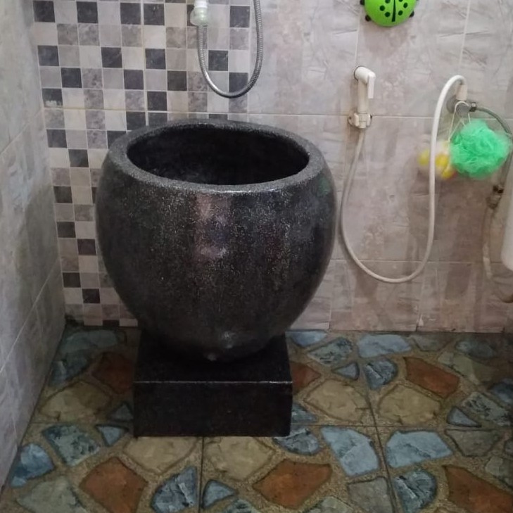 Jual Bak Mandi Gentong Air Hitam Ukuran 60x46cm COD Shopee Indonesia