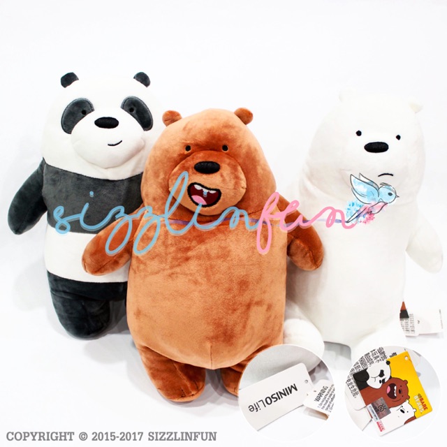 Jual Boneka We Bare Bears Standing 30cm Shopee Indonesia