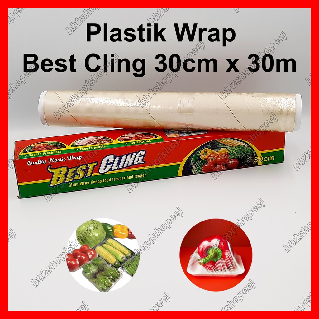 Jual Best Cling Plastic Wrap Plastik Wrapping Pembungkus Elastis