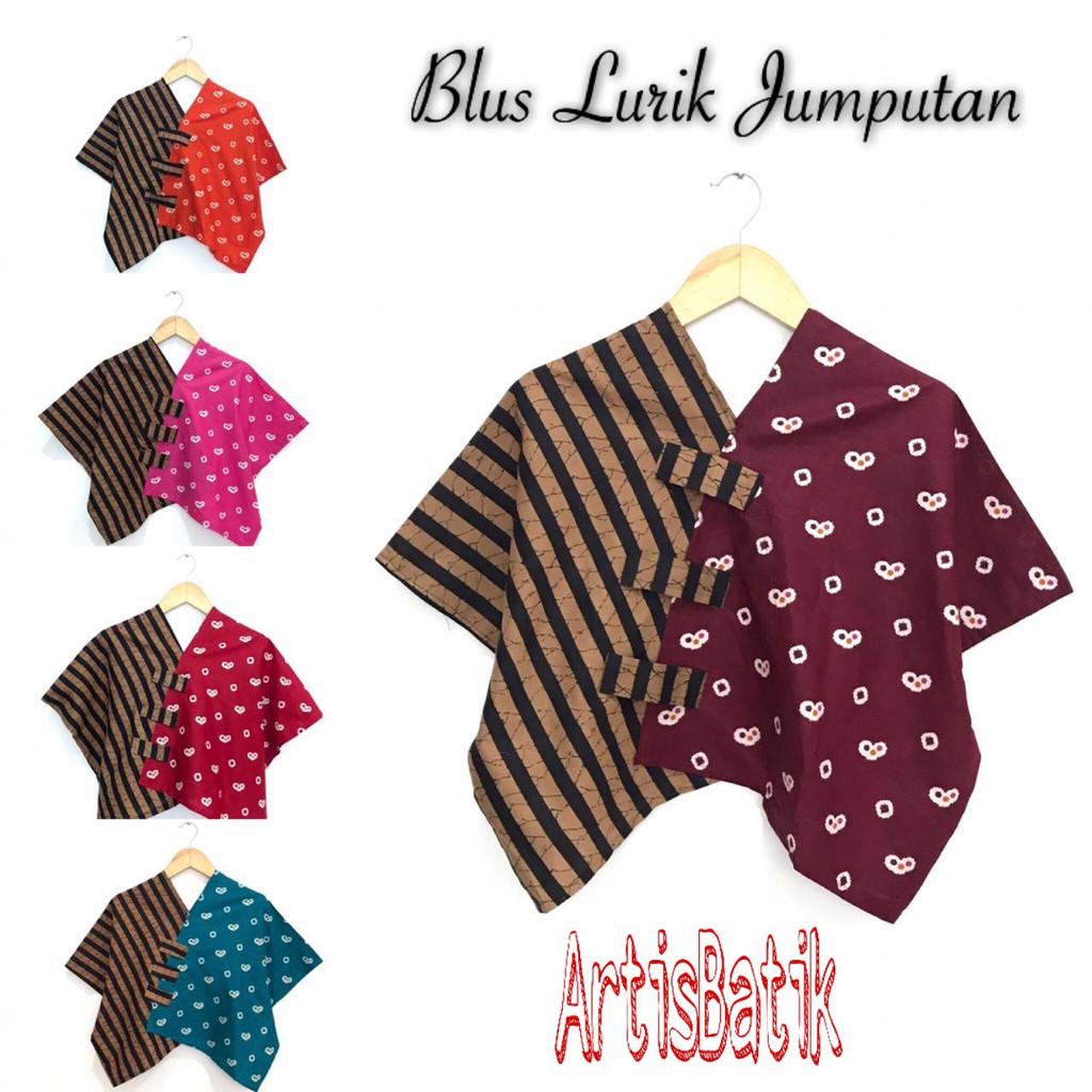 Jual BLUS LURIK JUMPUTAN BLOUSE BATIK CANTIK SERAGAM KANTOR KERJA PESTA