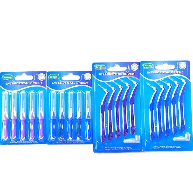 Jual Dental Sikat Gigi Ortho Behel Interdental Brush Isi Lurus Dan