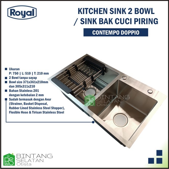 Jual Royal Kitchen Sink Bowl Sink Bak Cuci Piring Royal Contempo