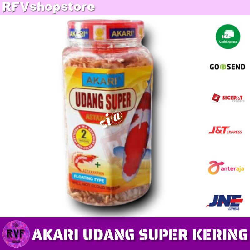 Jual Akari Udang Super Halus Plus Astaxanthin Kering Pakan Makanan Ikan