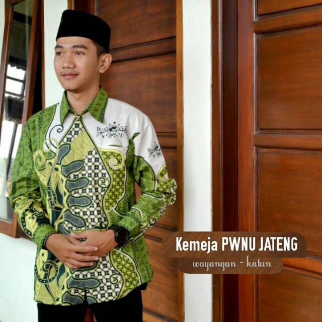 Jual Kemeja Batik Nu Jateng Kemeja Batik Pria Wayang Nahdlatul Ulama