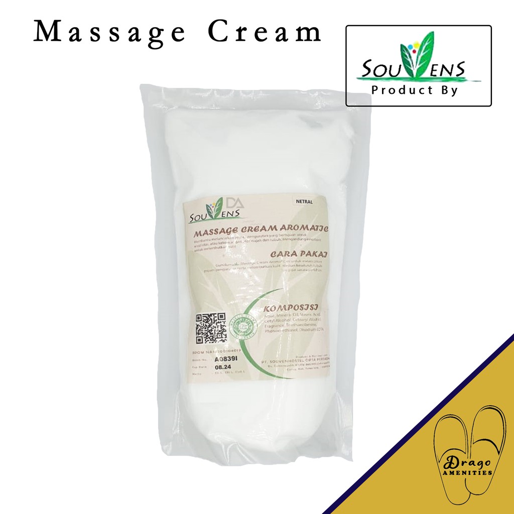 Jual Massage Cream SOUVENS Cream Pijat Badan Relaks 1 Kg Wangi