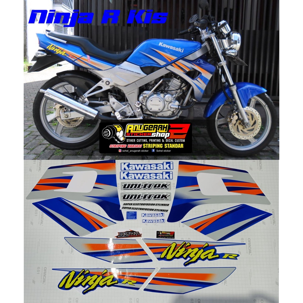 Jual Striping Ninja R Kis 2004 BIRU Shopee Indonesia