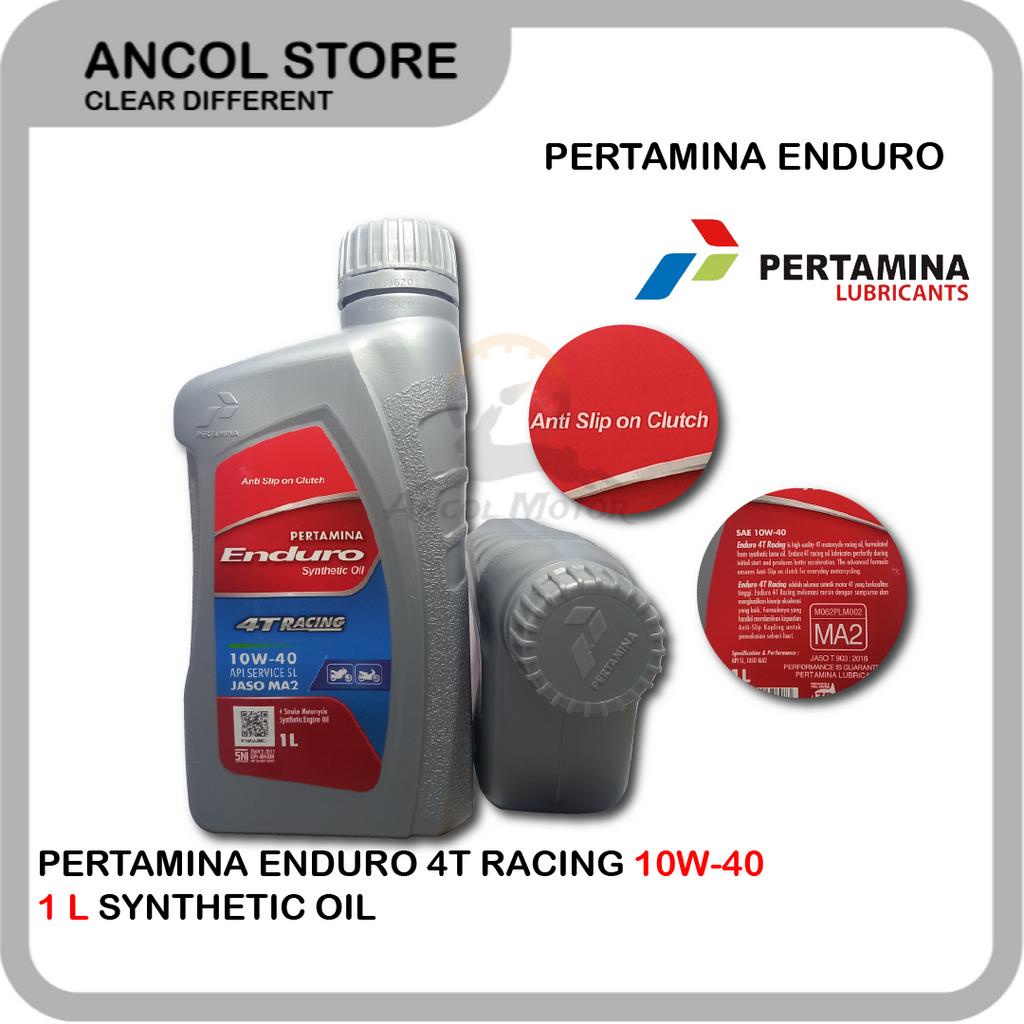 Jual Pertamina Enduro Racing 1 Liter 10w40 JASO Ma2 API SJ Oli Motor