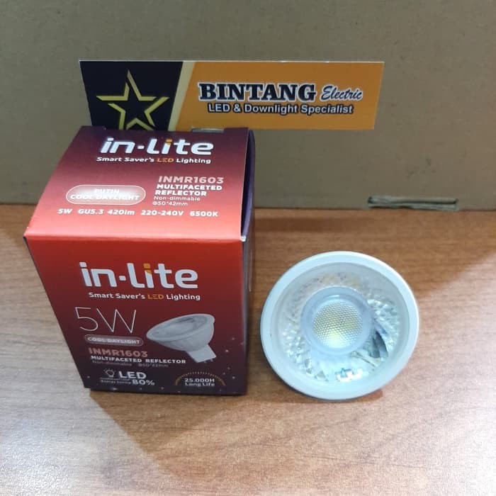 Jual Lampu Led Inlite Halogen Led W Watt Mangkok Cob Mr Tusuk Pin