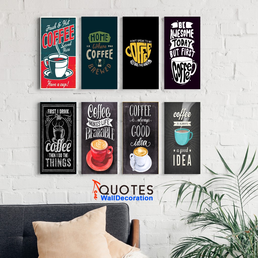 Jual KenQuotes Hiasan Dinding Decorasi Cafe Coffee Quotes Aesthetic