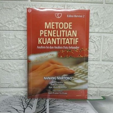 Jual METODE PENELITIAN KUANTITATIF EDISI REVISI 2 Nanang Martono