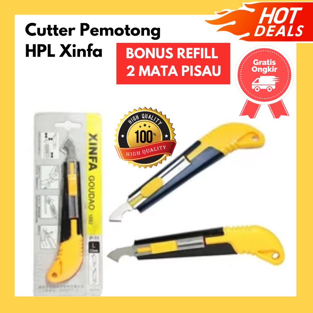 Jual Pisau HPL Cutter Cuter Xinfa Akrilik Acrylic Mika Pemotong Perapi