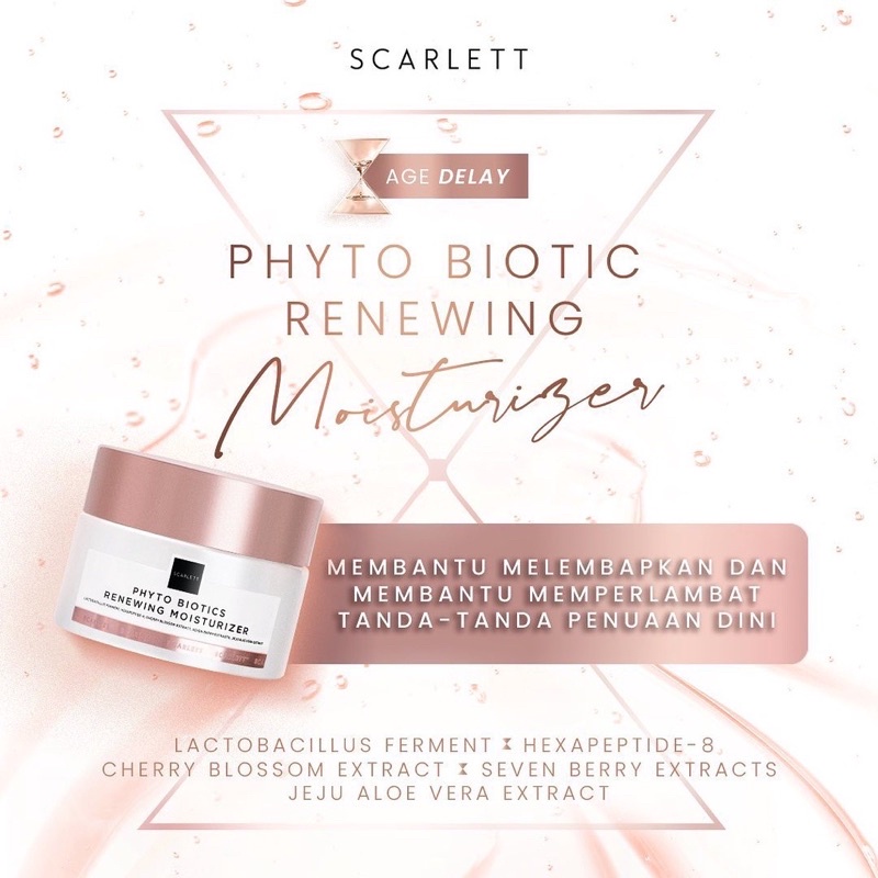 Jual Scarlett Whitening Age Delay Phyto Biotics Moisturizer Hydro Fresh