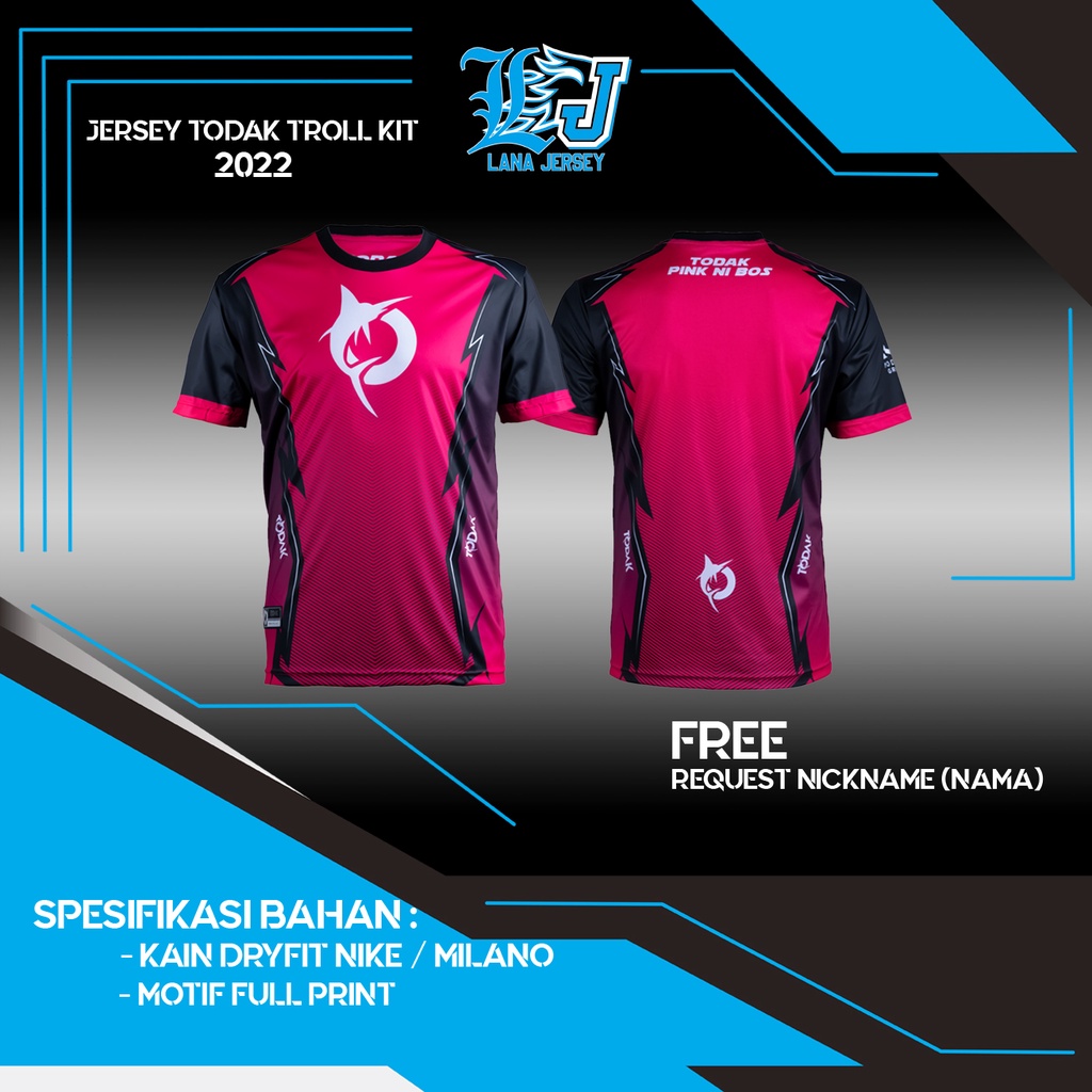 Jual Jersey Todak Game Kit Varian Troll Kit Free Request Nickname