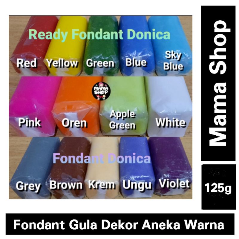 Jual Fondant Warna Gram Icing Sugar Gula Dekor Hiasan Bahan Kue