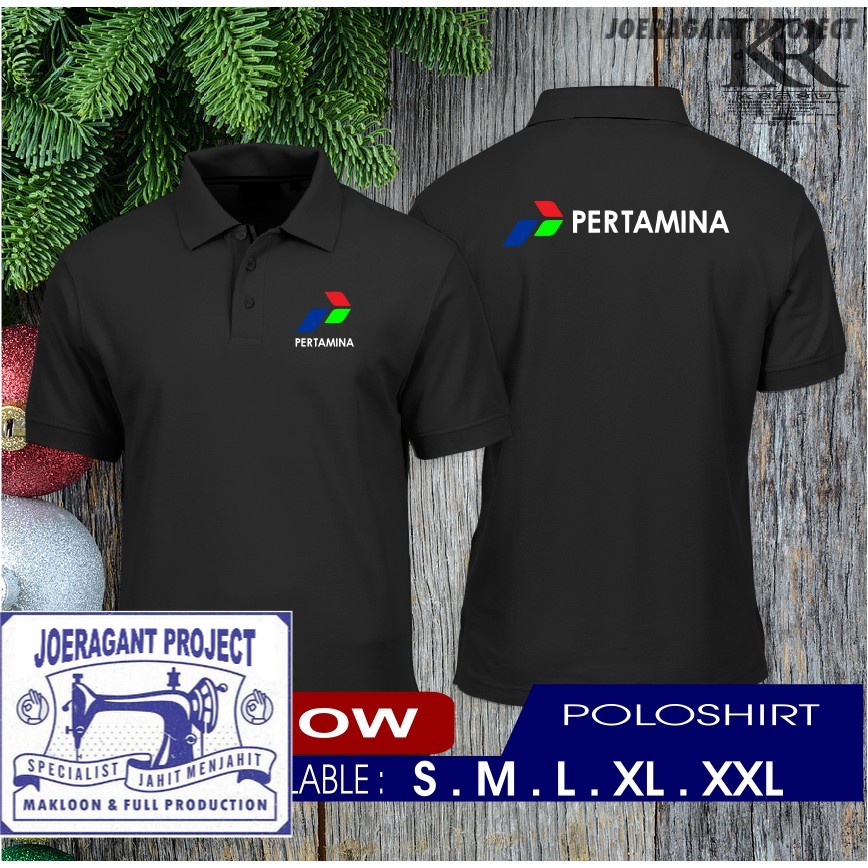 Jual Poloshirt Kaos Kerah PERTAMINA Baju Perusahaan Kualitas Distor JP