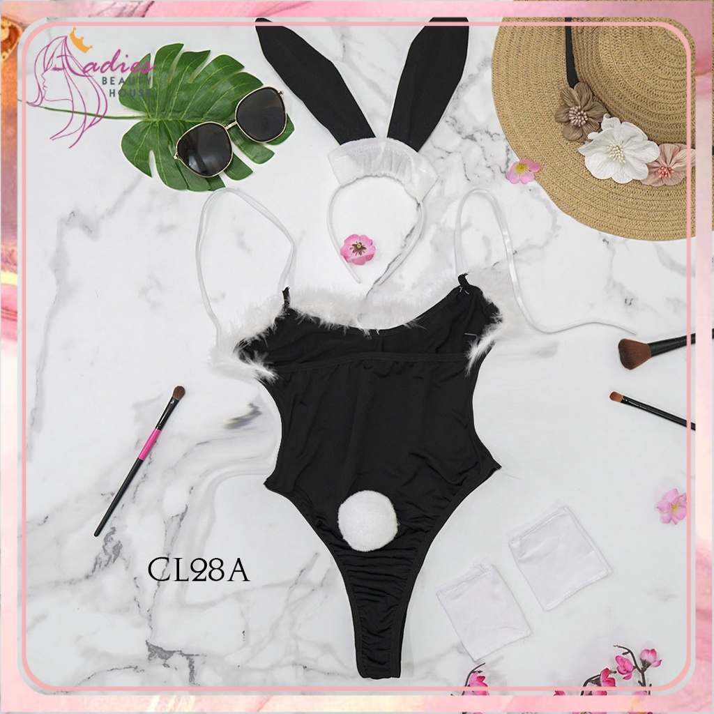 Jual PRIVASI AMAN COSPLAY SEXY PLAYGIRL LINGERIE JUMPSUIT BUNNY HITAM