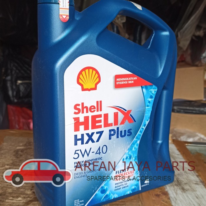 Jual OLI 4 LITER Mesin Shell HX 7 SAE 5W 40 Fully Synthetic SN Plus 1