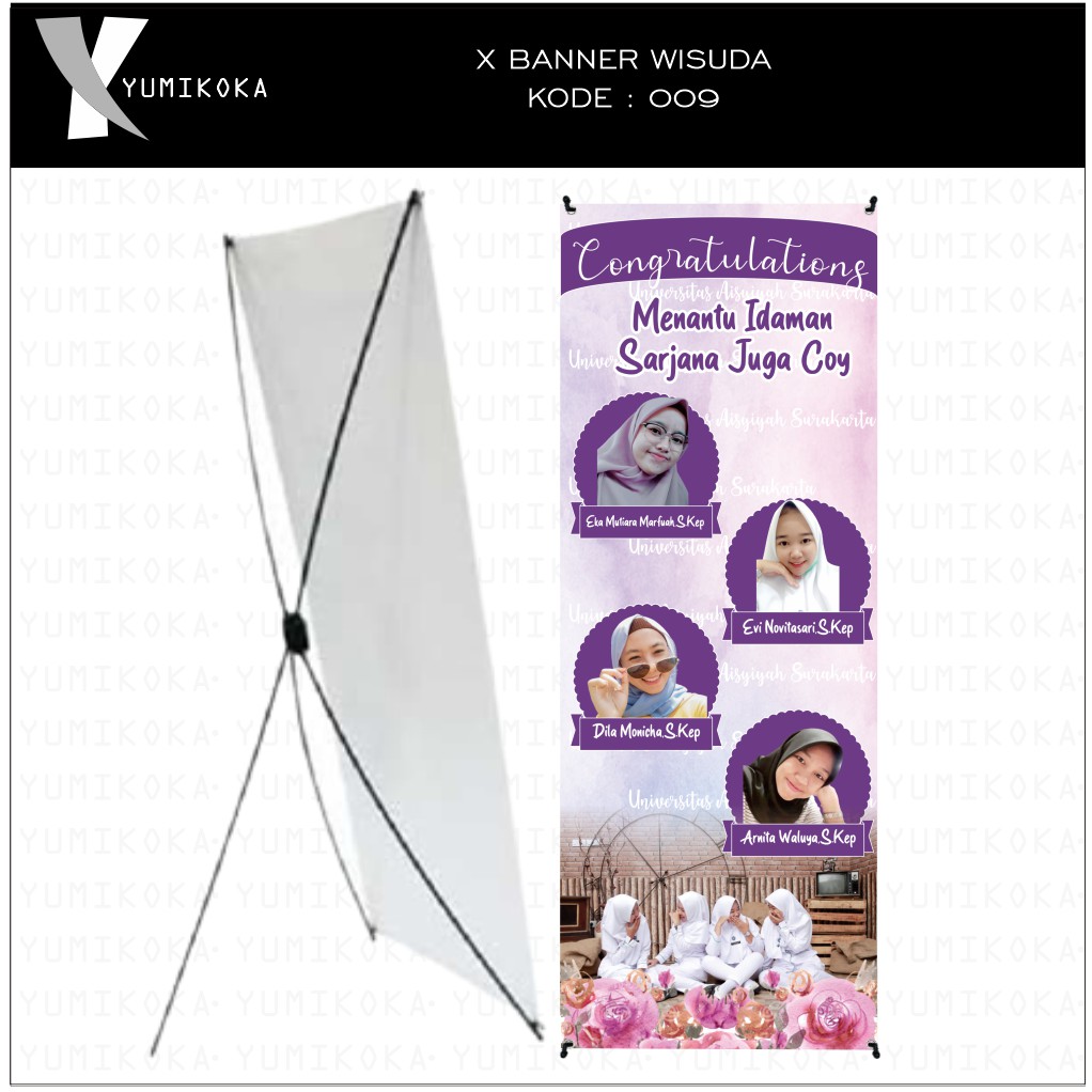 Jual Cetak Xbanner Xbener Xbaner Stand Spanduk Wisuda Ulang Tahun