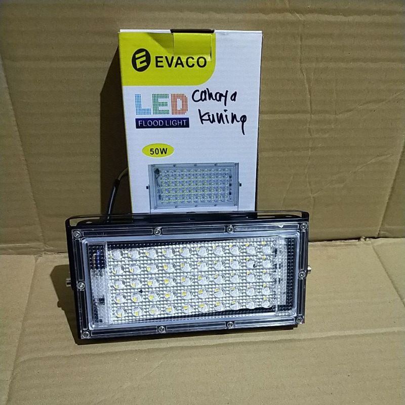 Jual LAMPU SOROT LED FLOOD LIGHT 50 WATT CAHAYA KUNING Shopee Indonesia