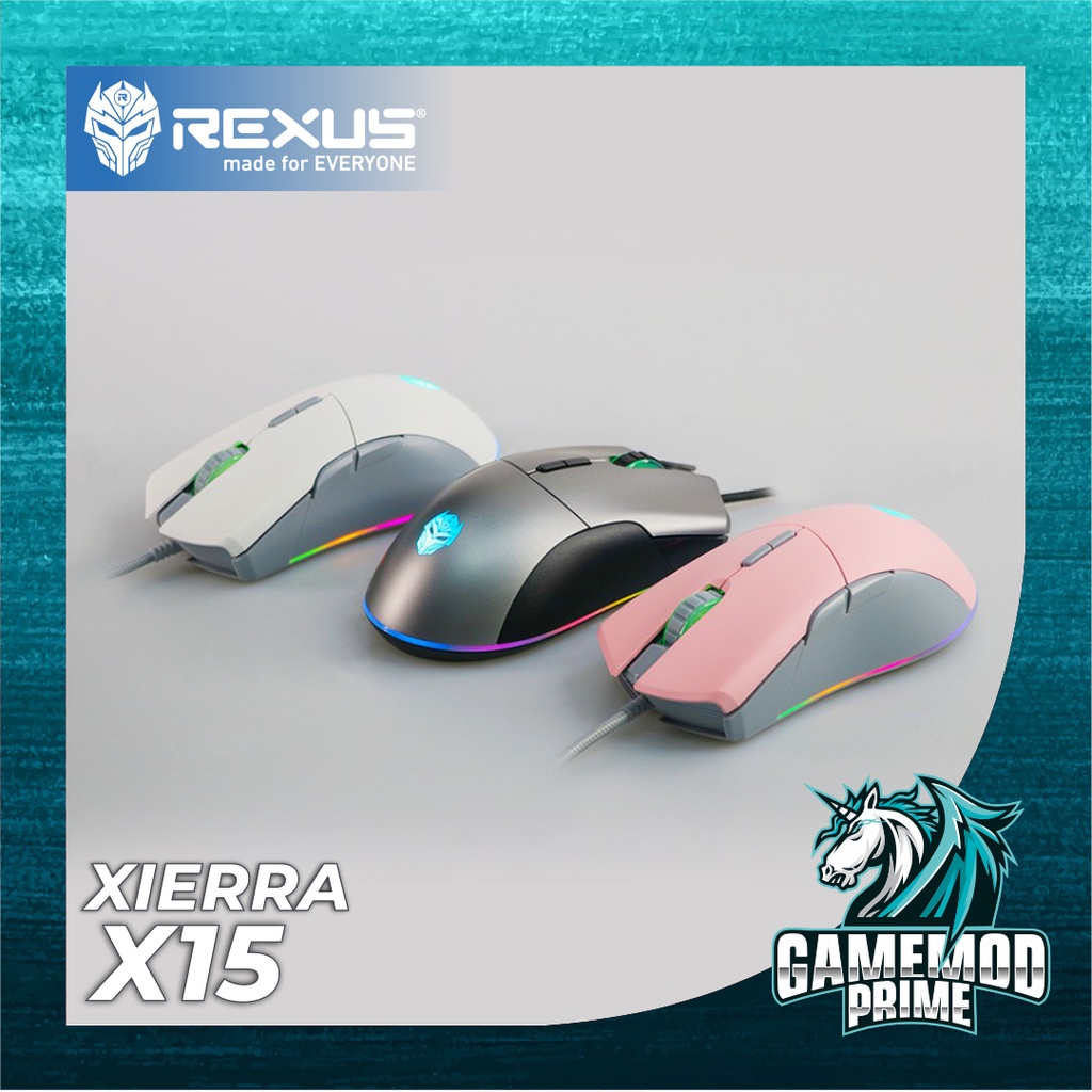 Jual Mouse Gaming Xierra X15 Rexus Macro With RGB LED Light Shopee