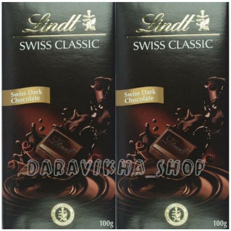 Jual Lindt Swiss Classic Dark Chocolate Gr Shopee Indonesia