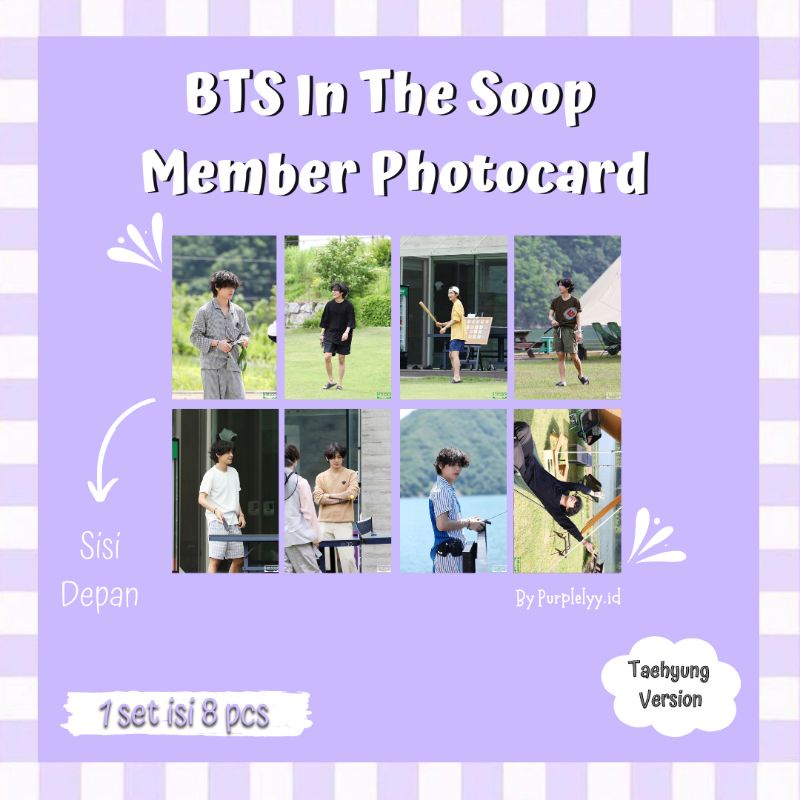 Jual Photocard Set Bts In The Soop Taehyung Version Freebies