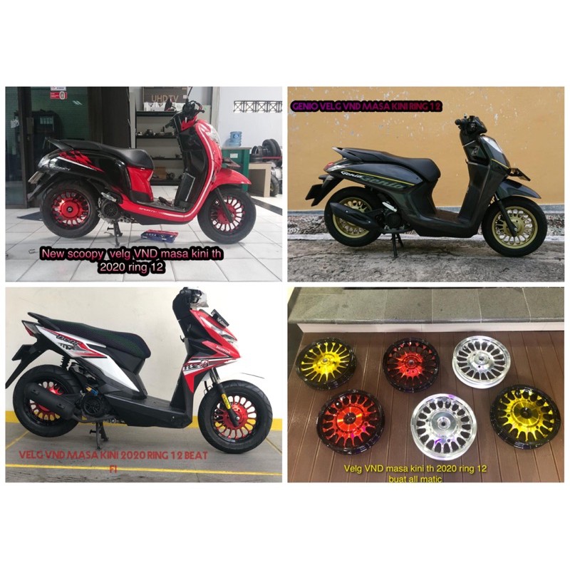 Jual VELG RACING VND ROULETE RING 12 HONDA SCOOPY BEAT GENIO