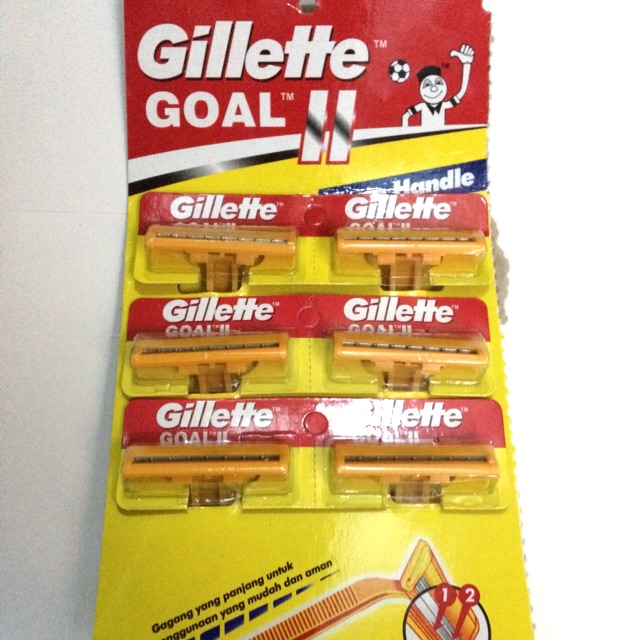 Jual GILLETTE GOAL 2 1 RENCENG ISI 6 Pcs Kuning Grosir Pak Gilet