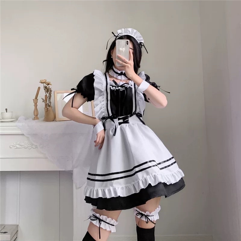 Jual Chan Kawaii Maid Dress Uniform Lingerie Seragam Pelayan Wanita
