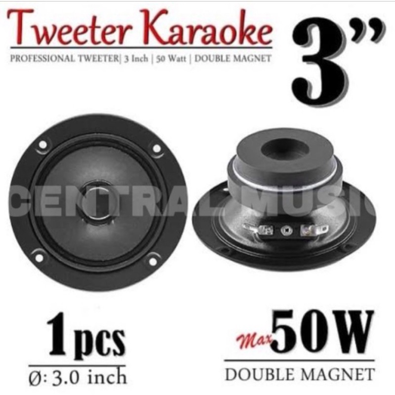 Jual TWEETER DOUBLE MAGNET 3 INCH MODEL BMB FULL BESI KUALITAS TERBAIK