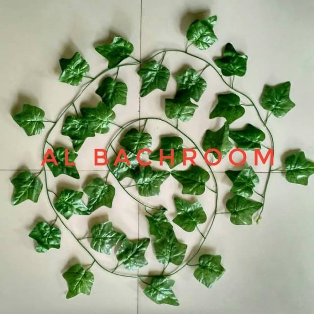 Jual Daun Rambat Imitasi Ivy Besar 200 Daun Plastik Dekorasi Wedding