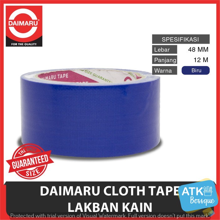 Jual Daimaru Lakban Kain Linen Biru Inch Cloth Tape Mm X